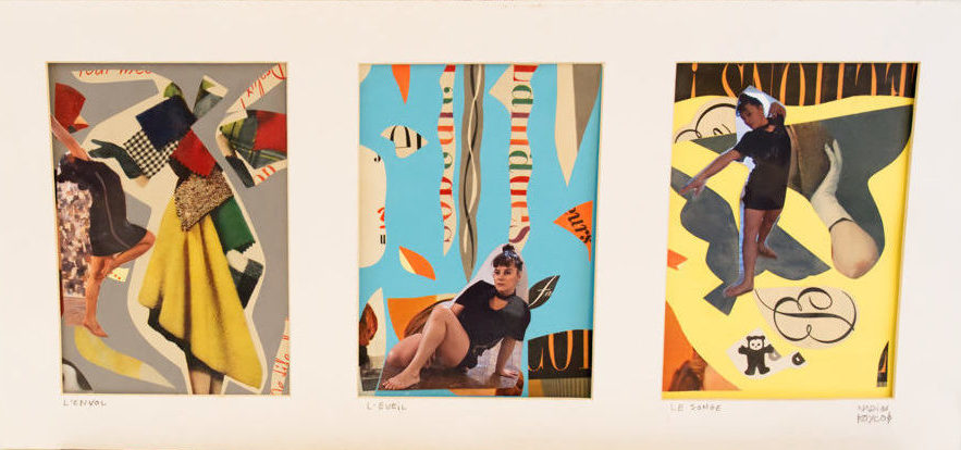 Nadin, Mado, « l’Éclat », 2020, collage, 19 x 19 cm, collection privée
